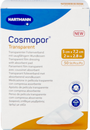 Cosmopor Transparent 5cmx7,2cm 50 9010511 1