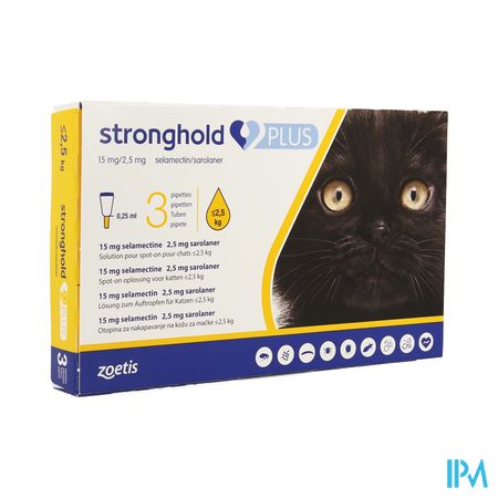 Stronghold Plus 15mg/ 2,5mg Sol Spot On Kat 3