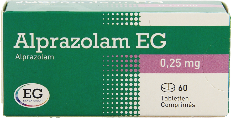 Alprazolam EG Tabl 60X0,25Mg 1