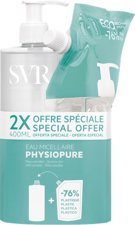 Svr Physiopure Micellair Water 400ml + Navul.400ml 1