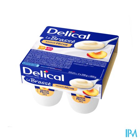 Delical Le Brasse Perzik 4x200g