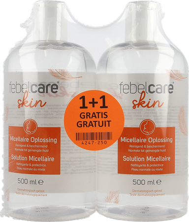 Febelcare Skin Micellair Oplossing 500ml 1+1gratis 1