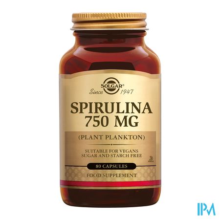 Solgar Spirulina 750mg V-caps 80 1