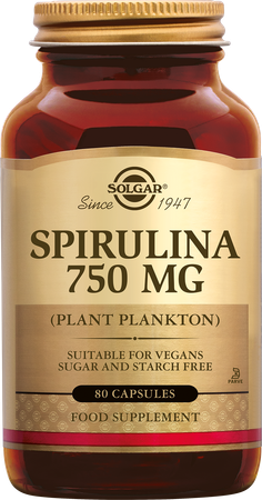Solgar Spirulina 750mg V-caps 80 1