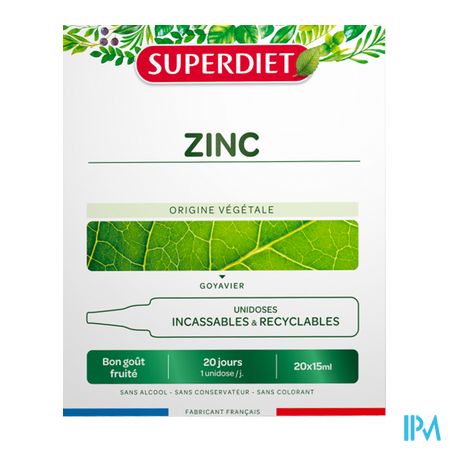 Superdiet Unidose Zink 20x15ml 1