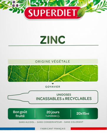 Superdiet Unidose Zink 20x15ml 1