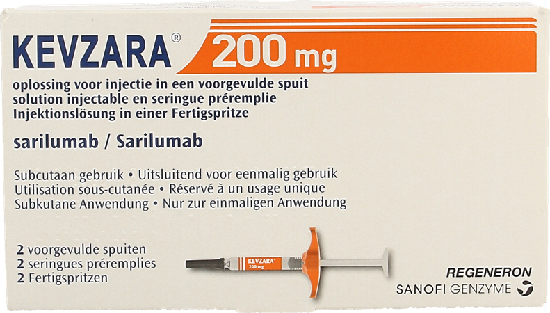 Kevzara 200mg Sol Inj Ser Prerrempl.verre 2x1,14ml 1