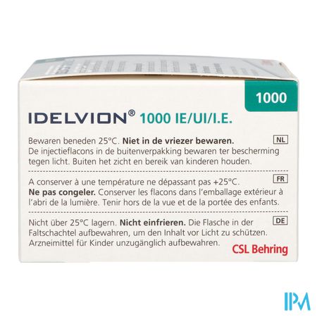 Idelvion 1000ui/ 5,0ml Pdr + Solv Pour Sol Inj Set