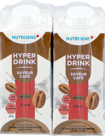 NUTRISENS HYPERDRINK HP/HC 2KCAL CAFE 4X 1