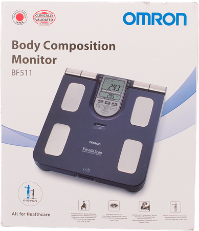 Omron Bf511b Bleu Moniteur Constitut.corp. <150kg 1