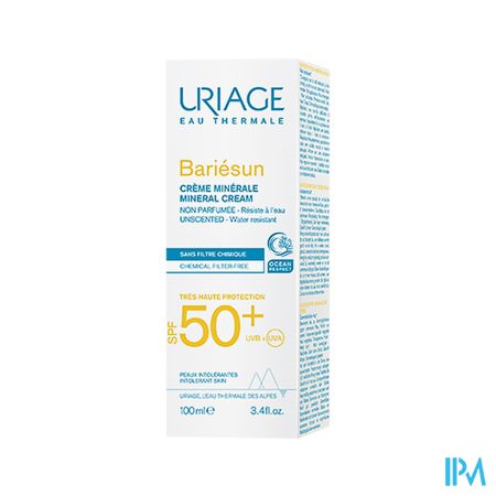 Uriage Bariesun Cr Minerale Ip50+ Allerg.h 100ml