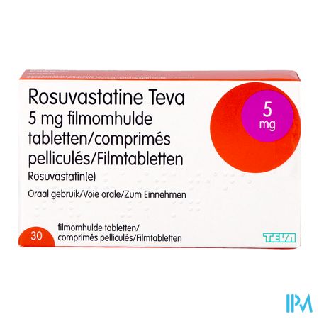 Rosuvastatine Teva 5mg Filmomh Tabl 30 3