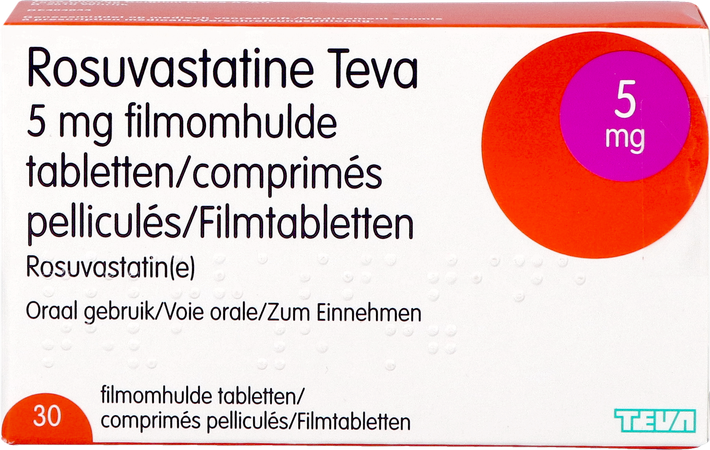 Rosuvastatine Teva 5mg Filmomh Tabl 30 3