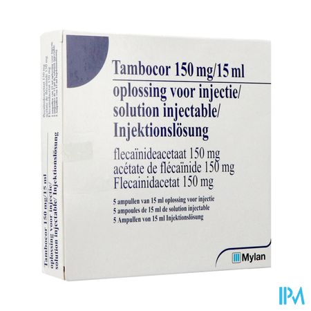 Tambocor Amp Iv 5 X 150mg/15ml