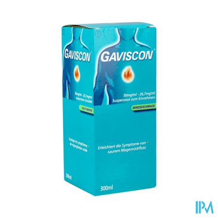 Gaviscon Menthe Munt Susp Buv 300ml