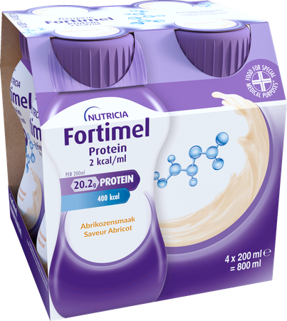 Fortimel Protein 2kcal Abrikoos 4x200ml 4