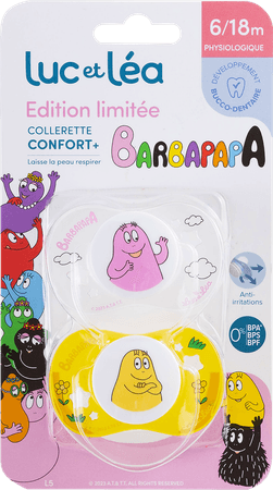 Luc&lea Duo Fopspeen Phys 6-18m Barbapapa Ring 2