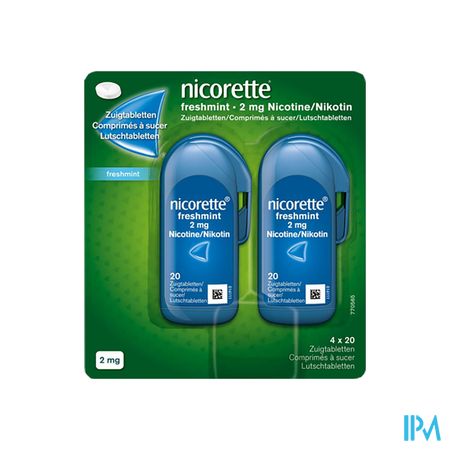 Nicorette Freshmint 2mg Comp A Sucer S/sucre 80 Nf