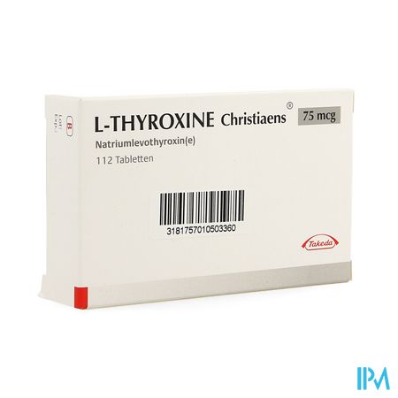 l Thyroxine Christiaens Comp 112x0,075mg