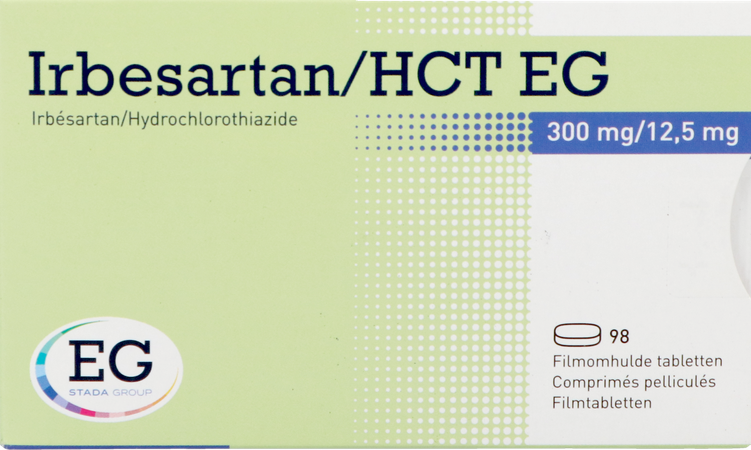 Irbesartan Hct EG 300 Mg/12,5 Mg Filmomh Tabl 98 2