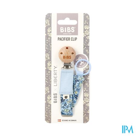 Bibs Attache Sucette Liberty Blue