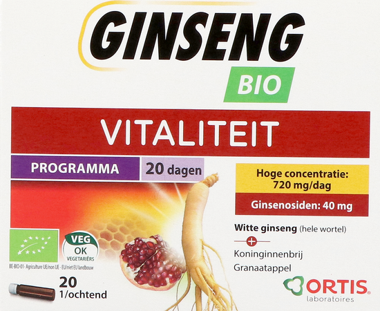 Ortis Ginseng Bio Z/alcohol 20x15ml 4