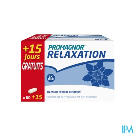 Promagnor Relaxation Caps 60+15 Gratuit Promo