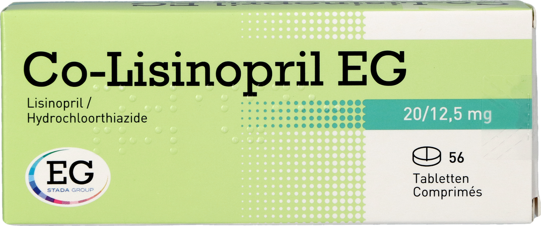 Co Lisinopril EG 20/12,5 Mg Tabl 56 2