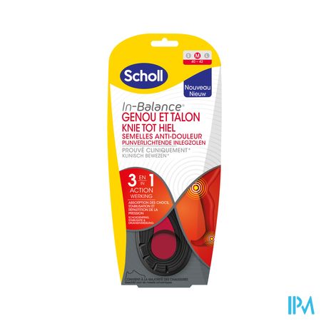 Scholl Semelles A/douleur Genou&talon M 1 Paire 3