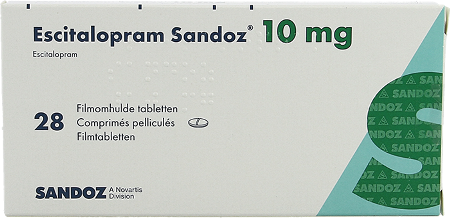 Escitalopram Sandoz 10mg Comp Pell 28 X 10mg 1