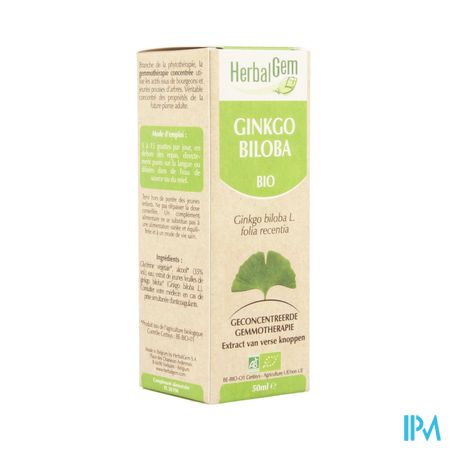 Herbalgem Ginkgo Biloba Maceraat 50ml