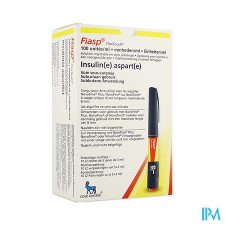 Fiasp 100e/ml Opl Inj Voorgevulde Pen 10 X 3ml