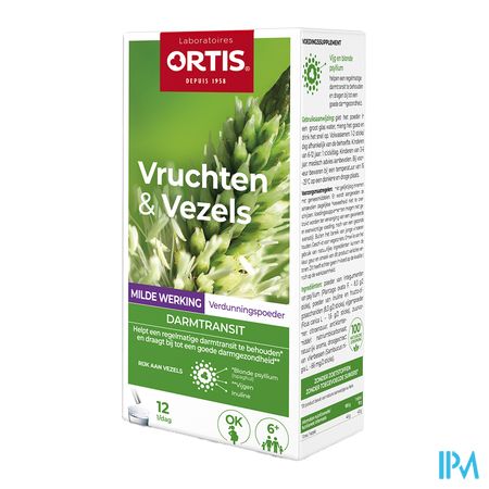 Ortis Vruchten & Vezels Milde Werking Sticks12x10g 4