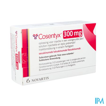 Cosentyx 300mg Opl Inj Voorgevulde Pen 3