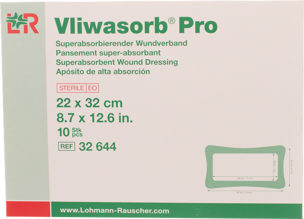 Vliwasorb Pro Pansement 22x32cm 10 32644 2