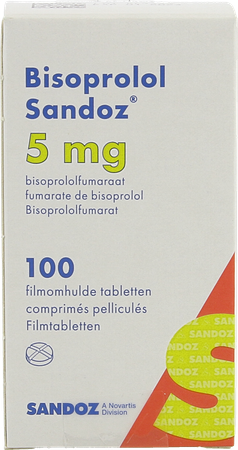 Bisoprolol Sandoz 5,0mg Pot Filmomh Tabl 100x5,0mg 3