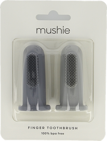 Mushie Tandenborstel Baby Duo Stone 2 1
