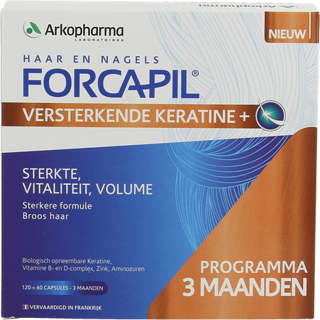 Forcapil Keratine+ Lot Caps 180 8