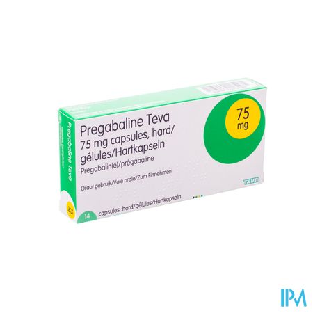 Pregabaline Teva 75mg Caps Hard 14 X 75mg