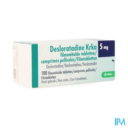 Desloratadine Krka 5mg Filmomh Tabl 100