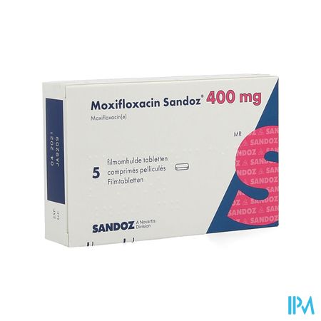 Moxifloxacin Sandoz 400mg Filmomh Tabl 5