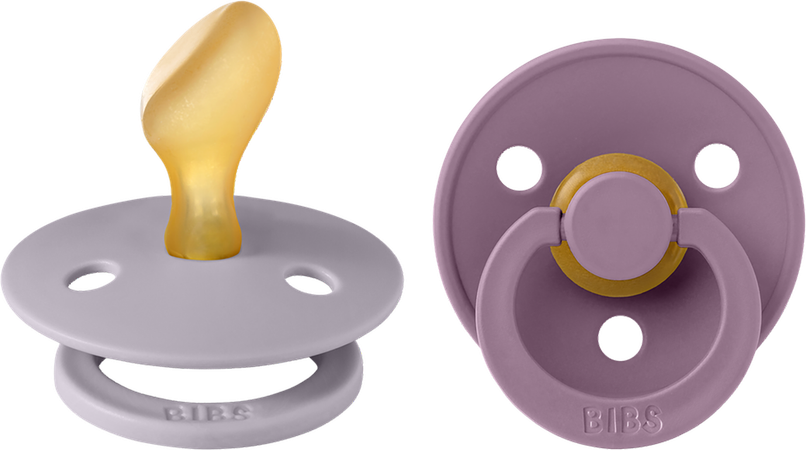 Bibs 2 Fopspeen Anatomic Duo Fossil/mauve