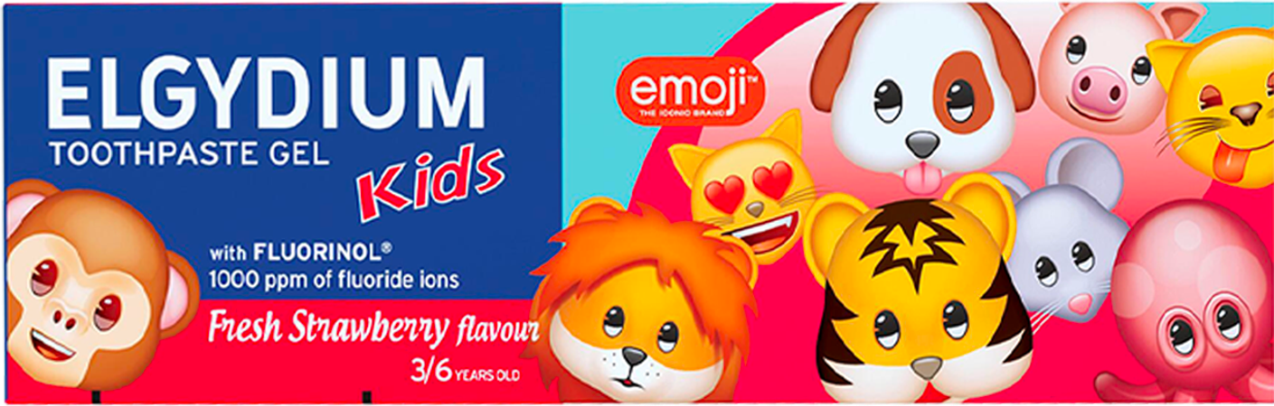 Elgydium Tandpasta Kids Emoji Frisse Aardbei 50ml 2