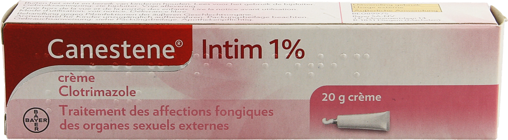 Canestene Intim 1% Creme Tube 20g Verv.3143427 3