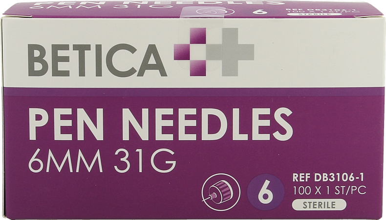 Betica Aiguilles Stylo Inj 6mm 31g 100 1