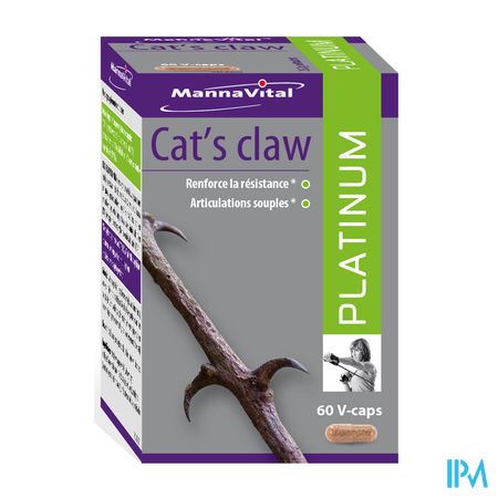 Mannavital Cats Claw Platinum V-caps 60