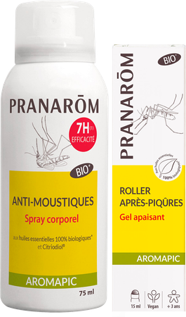 Aromapic Spray Corps 75ml+roller Apais. Piq. 15ml 1