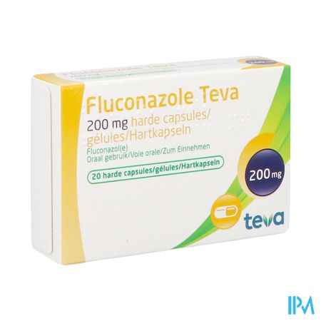 Fluconazole Teva Caps 20 X 200mg