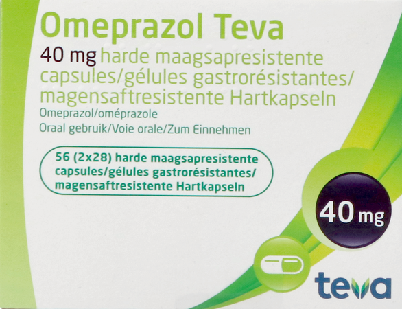 Omeprazol Teva 40mg Maagsapresist Caps 56 Pot 1