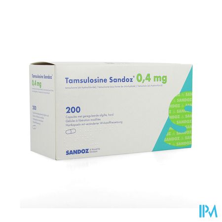 Tamsulosine Sandoz 0,4mg Lib.modif. Caps 200x0,4mg